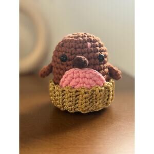 *Pre-Made* The Woobles Pierre the Penguin: Sweetie Edition Crochet Plushie (Mod)